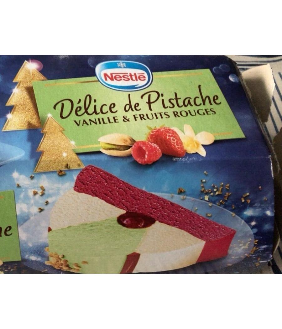 BUCHE GLACE  PISTACHES VANILLE FRUITS ROUGES NESTLE 540G
