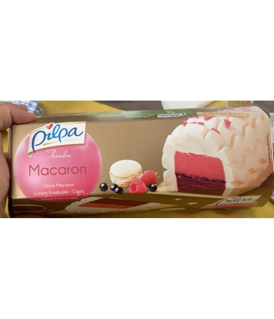 BUCHE GLACE TENDRE MACARON FRUITS ROUGES PILPA 547G