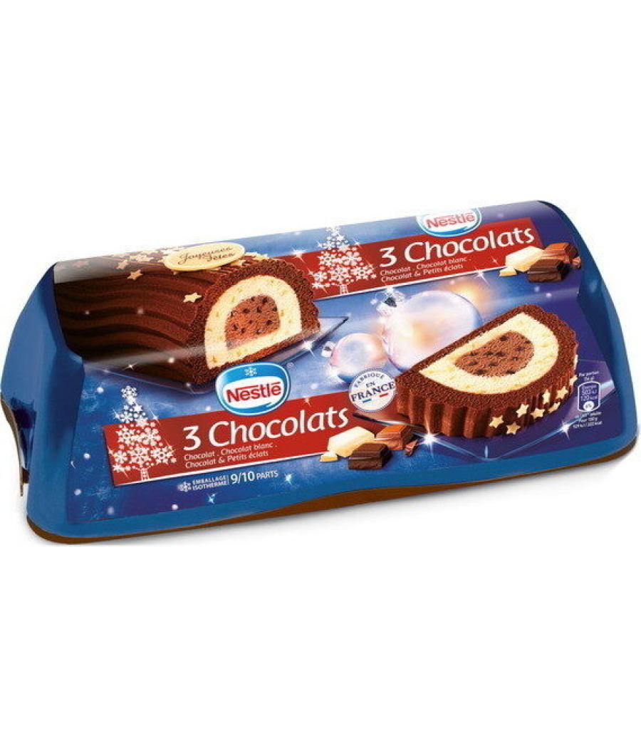 BUCHE GLACEE AUX 3 CHOCOLATS NESTLE  540G