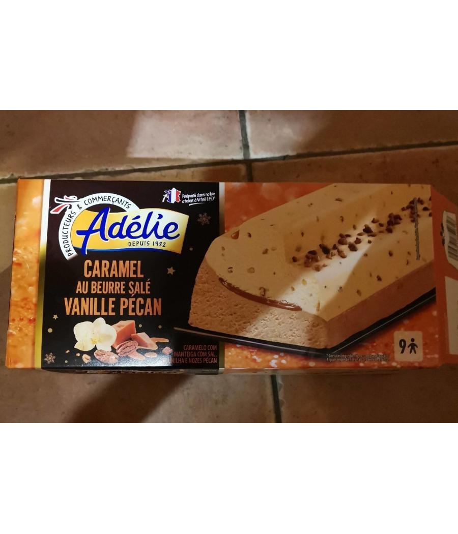 BUCHE CARAMEL AU BEURRE SALE VANILLE PECAN ADELIE