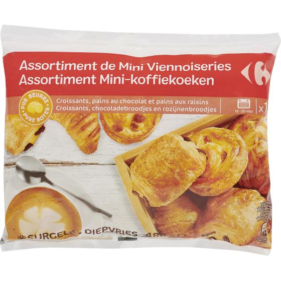 18 MINI VIENNOISERIES PUR BEURRE CARREFOUR 480G