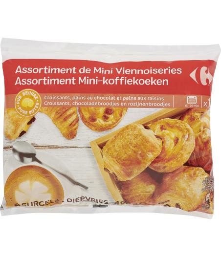 18 MINI VIENNOISERIES PUR BEURRE CARREFOUR 480G