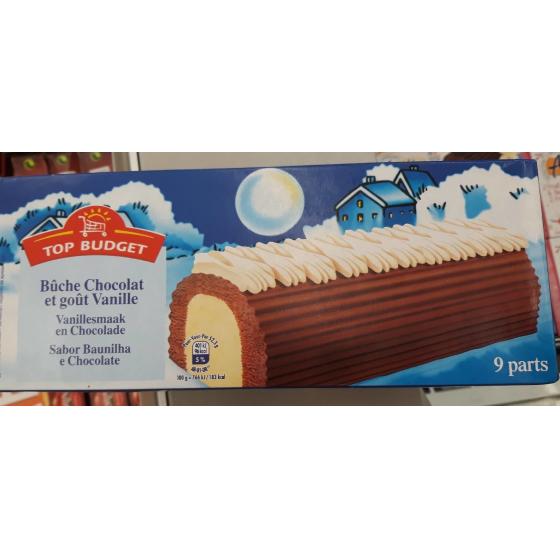 BUCHE CHOCOLAT ET GOUT VANILLE