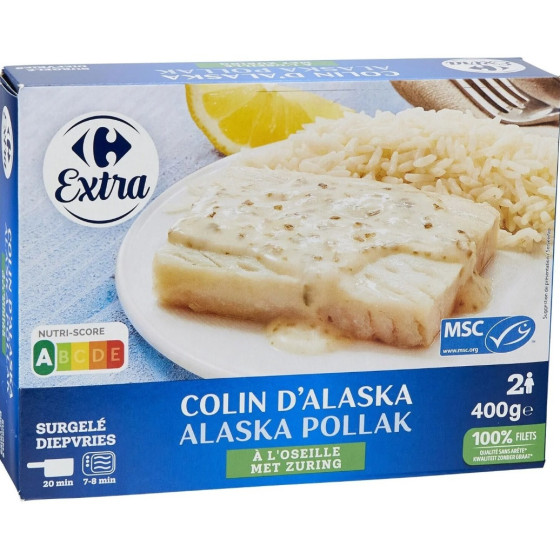 COLIN D'ALASKA SAUCE A L'OSEILLE 400G