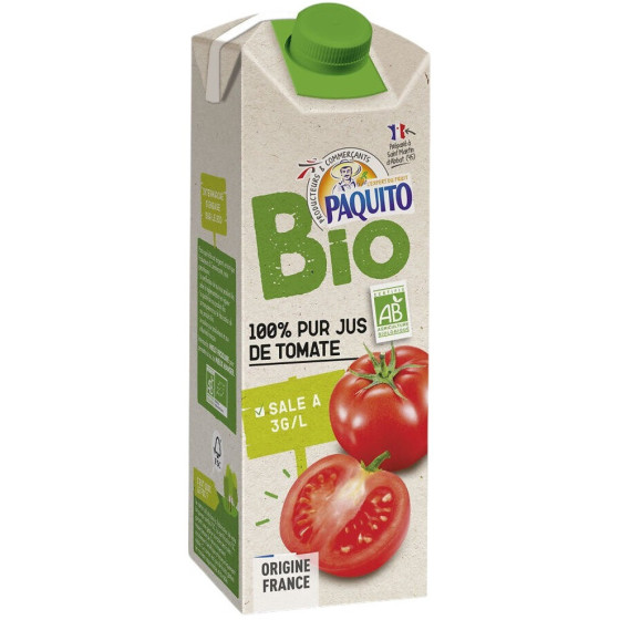 PUR JUS TOMATE BIO BRIQUE 75CL