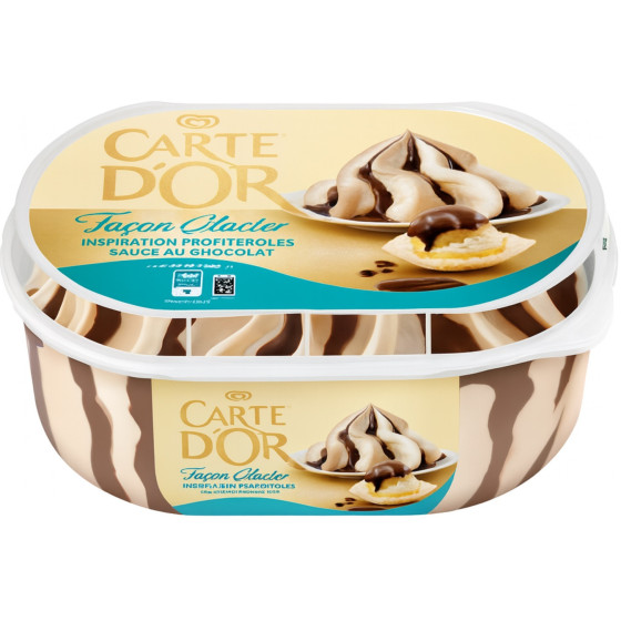 GLACE INSPIRATION PROFITEROLES SAUCE AU CHOCOLAT CARTE D'OR 500G