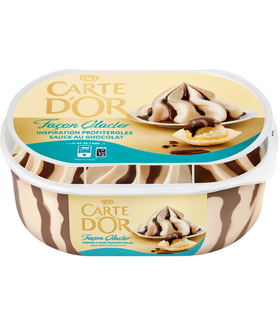 GLACE INSPIRATION PROFITEROLES SAUCE AU CHOCOLAT CARTE D'OR 500G