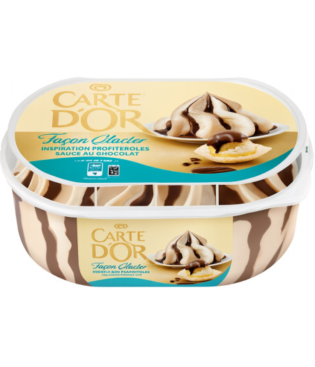 GLACE INSPIRATION PROFITEROLES SAUCE AU CHOCOLAT CARTE D'OR 500G