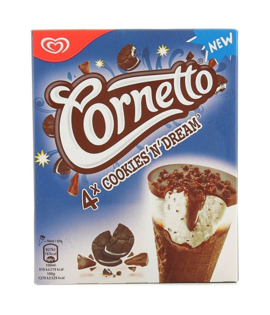 GLACE COOKIES'N'DREAM CORNETTO 240G