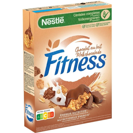 CEREALES CHOCOLAT AU LAIT NESTLE FITNESS 450G
