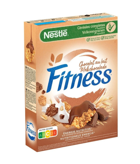 CEREALES CHOCOLAT AU LAIT NESTLE FITNESS 450G