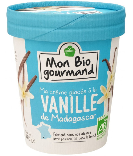 GLACE A LA VANILLE DE MADAGASCAR MON BIO GOURMAND 280G