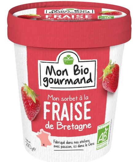 SORBET A LA FRAISE MON BIO GOURMAND 280G