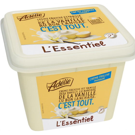 L'ESSENTIEL CREME GLACEE VANILLE ADELIE 1L