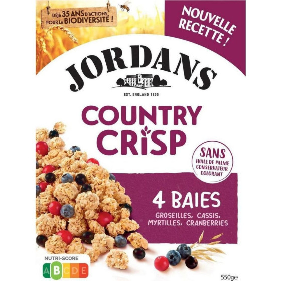 CEREALES COUNTRY CRISP 4 BAIES 550G