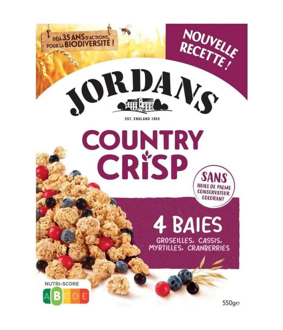 CEREALES COUNTRY CRISP 4 BAIES 550G