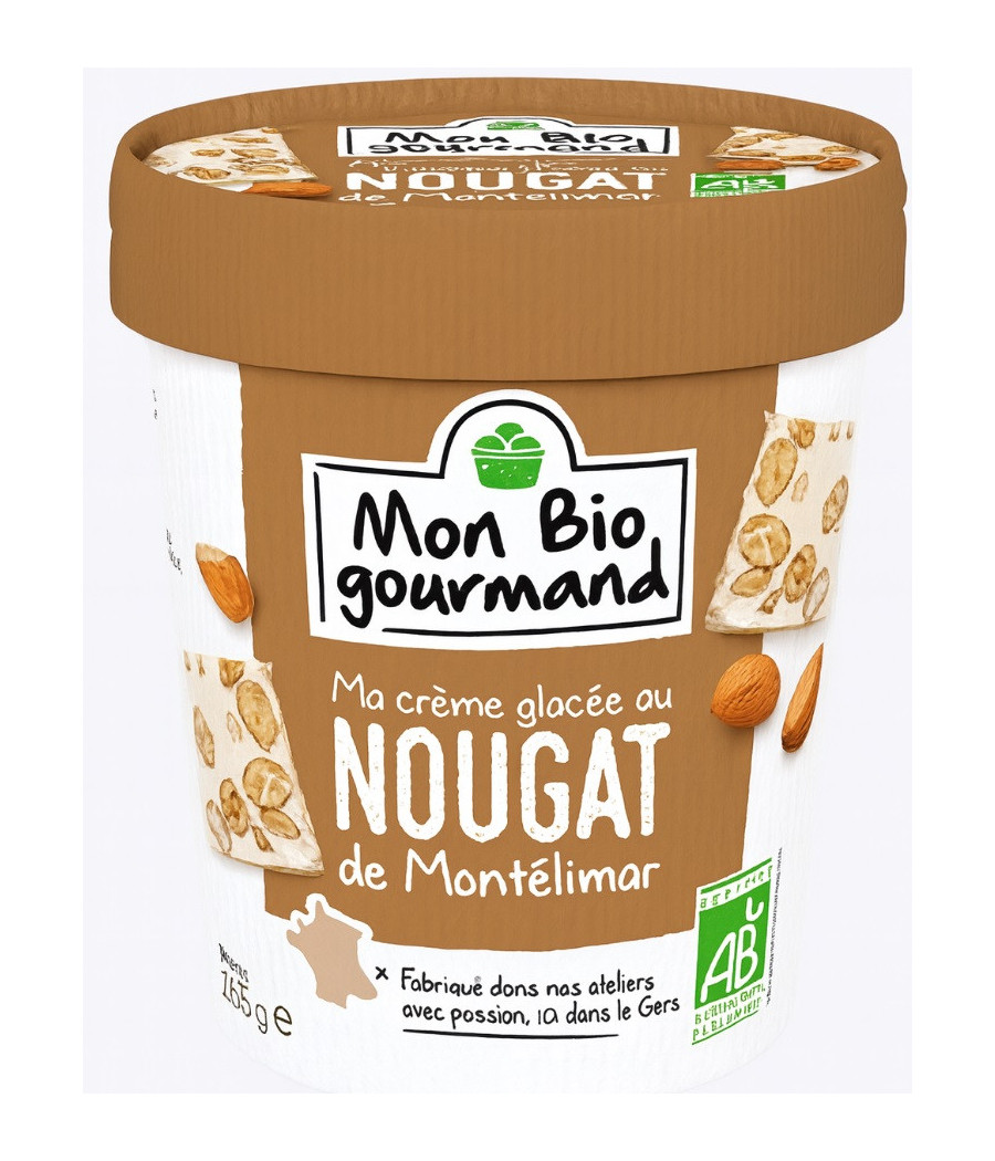GLACE AU NOUGAT DE MONTELIMAR MON BIO GOURMAND 280G