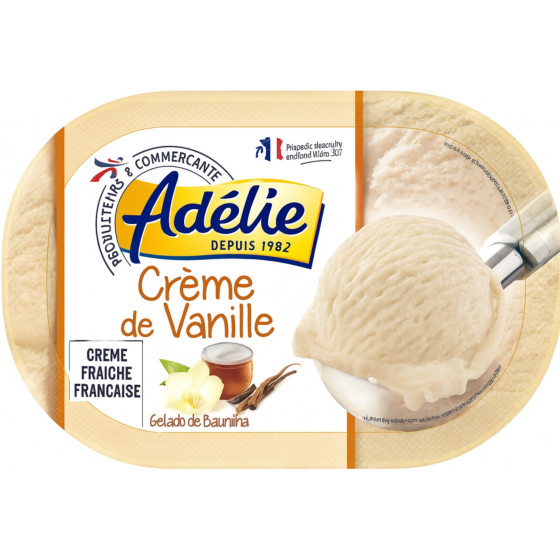 CREME  GLACE DE VANILLE ADELIE 501G