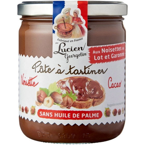 PATE A TARTINER NOISETTE DU LOT ET GARONNE CACAO 400G