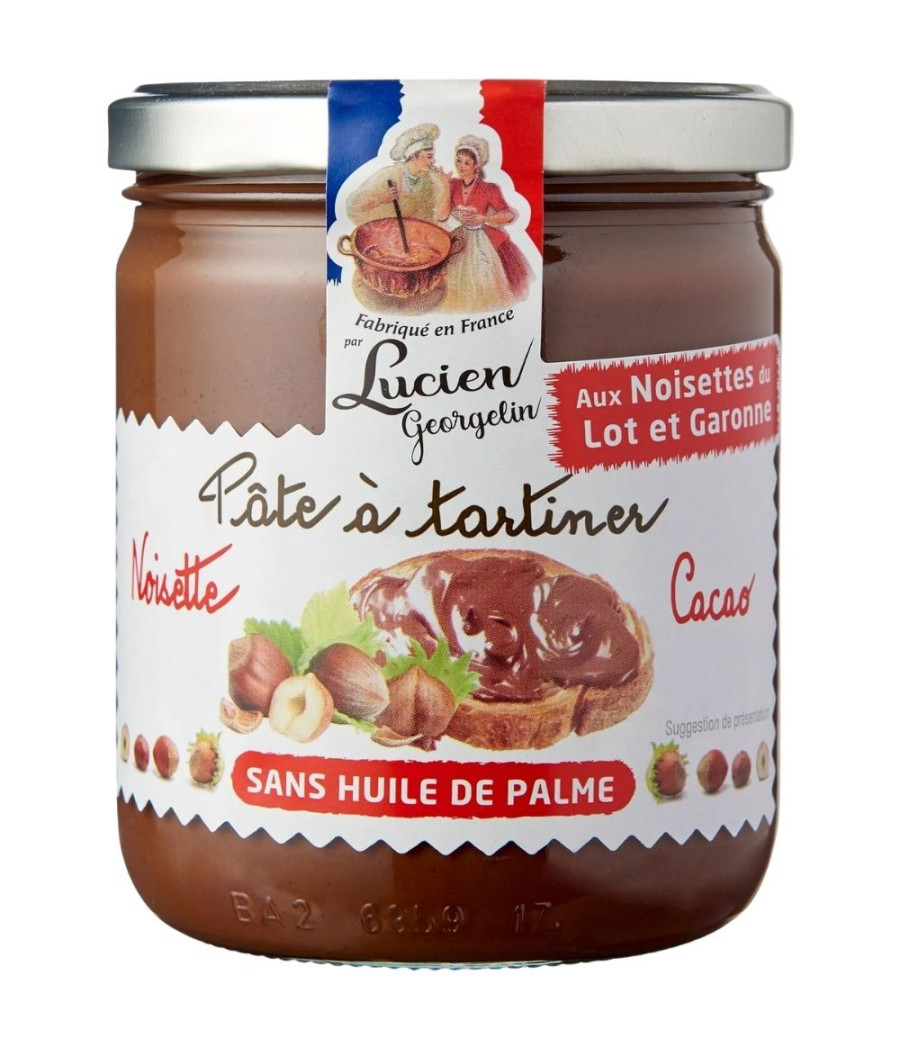 PATE A TARTINER NOISETTE DU LOT ET GARONNE CACAO 400G