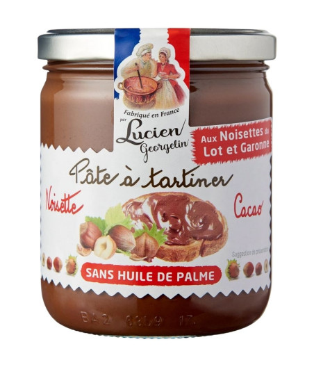 PATE A TARTINER NOISETTE DU LOT ET GARONNE CACAO 400G