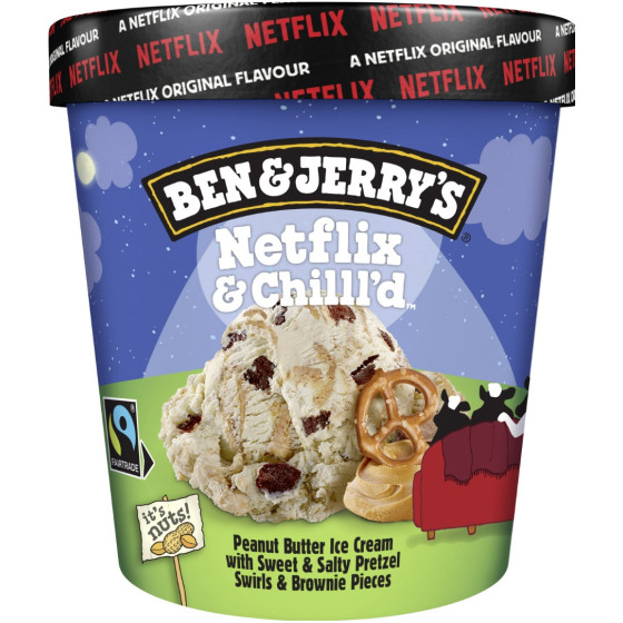 GLACE BEN & JERRY'S  NETFLIX & CHILLL'D 405G