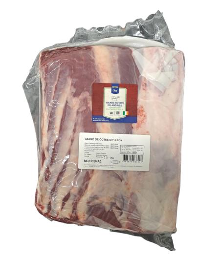 CARRE DE COTE DE BUF VIANDE BOVINE IRLANDAISE 3KG+ IRLANDE COLIS DE 4,5KG PACK DE 4.5