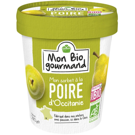 SORBET A LA POIRE MON BIO GOURMAND 280G