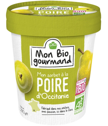 SORBET A LA POIRE MON BIO GOURMAND 280G