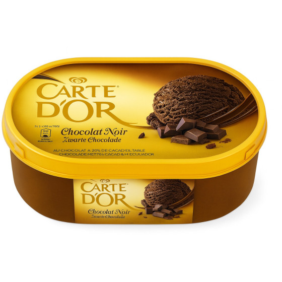 GLACE CARTE D'OR CHOCOLAT NOIR  1.4L