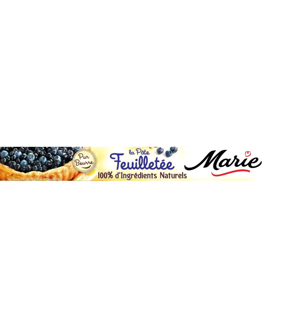 PATE FEUILLETEE PUR BEURRE MARIE 230G