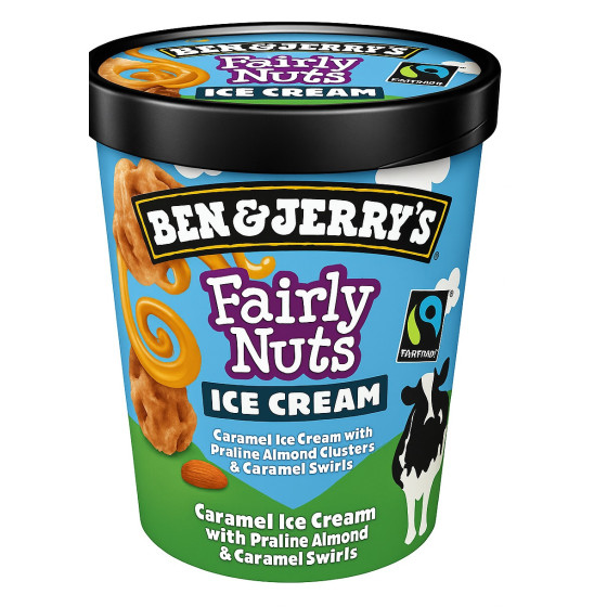 CREME GLACE  Ben & Jerry's FAIRLY NUTS 500L