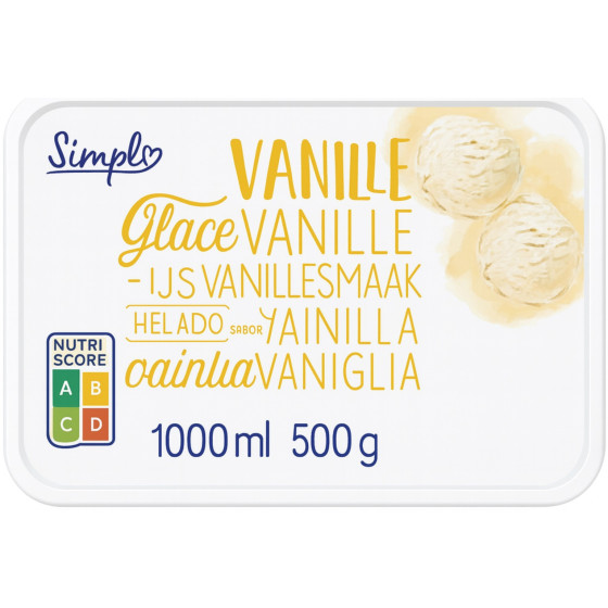 GLACE SAVEUR VANILLE SIMPL 1L
