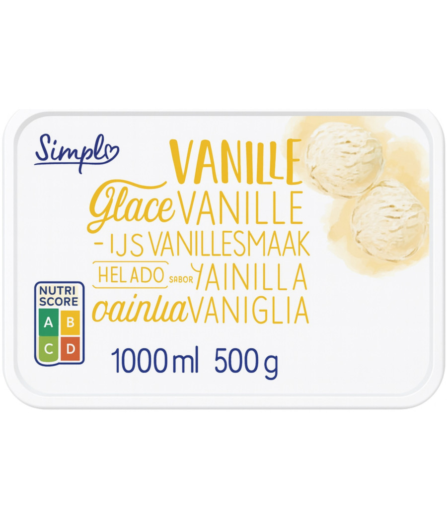 GLACE SAVEUR VANILLE SIMPL 1L