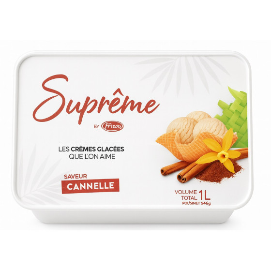 CREME GLACE SUPREME SAVEUR CANELLE  560G