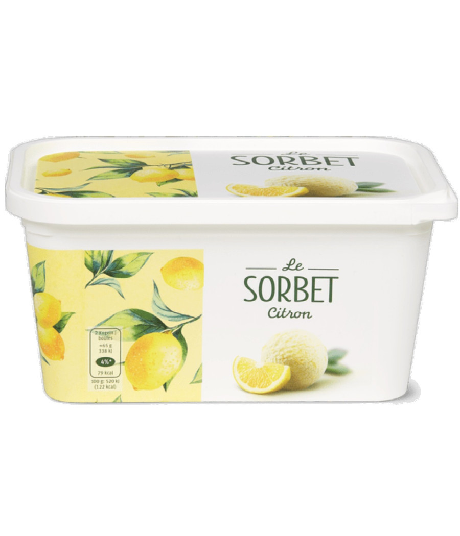 C. OR BAC SORBET CITR VERT 650 G