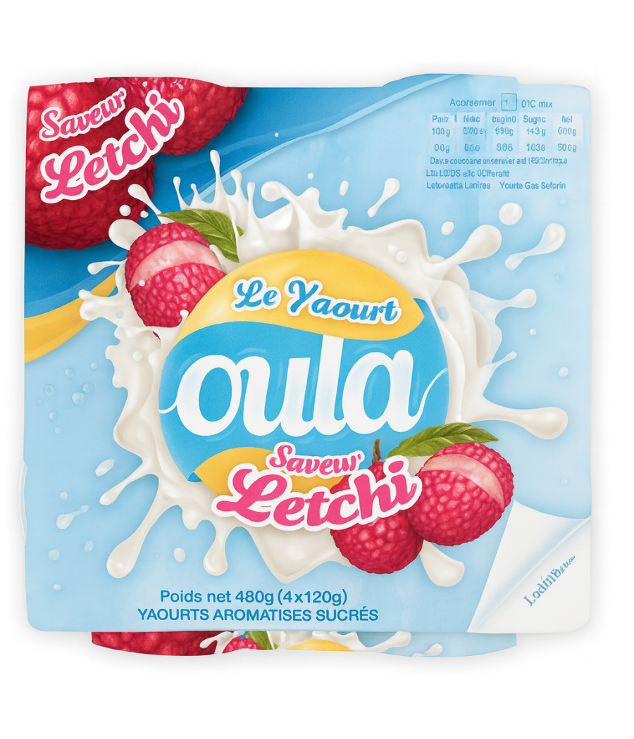 YAOURT SAVEUR LETCHI OULA 480G