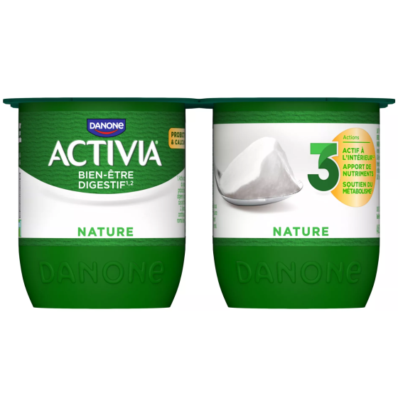 YAOURT ACTIVIA NATURE DANONE
