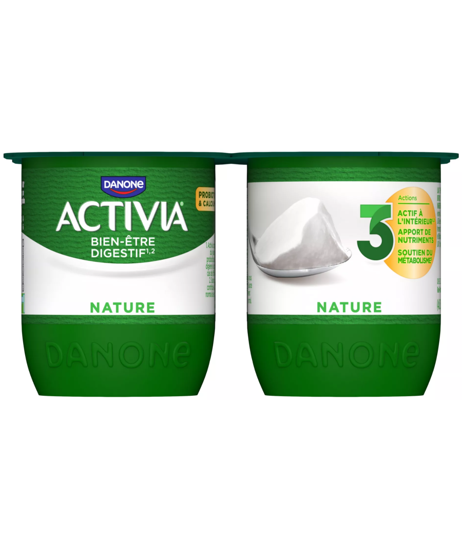 YAOURT ACTIVIA NATURE DANONE