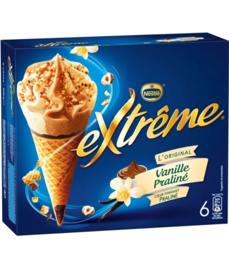 GLACE VANILLE PRALINE EXTREME NESTLE X6 426G