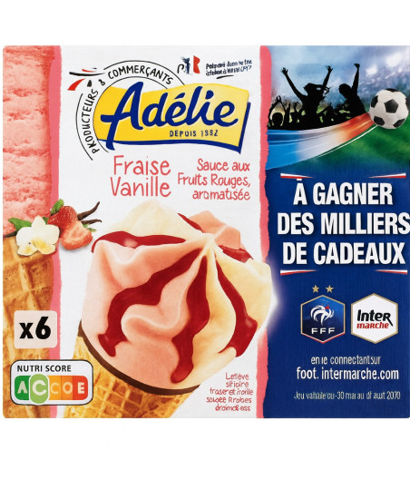 GLACE  VANILLE  FRAISE