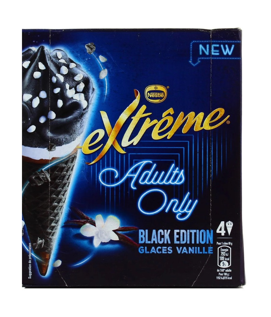ADULTS ONLY BLACK EDITION 4 CONES DE 276G