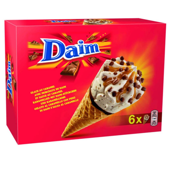 GLACE DAIM  CONES 6 X 65G