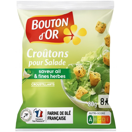 CROUTONS POUR SALADE BOUTON D'OR 60G