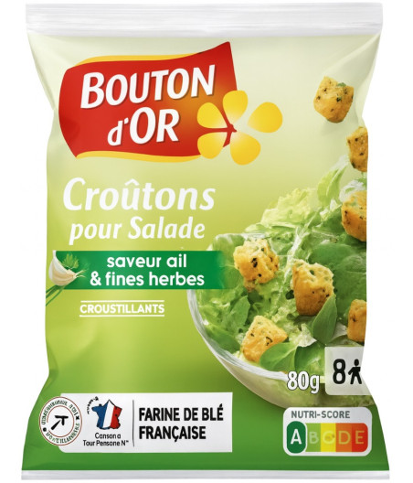 CROUTONS POUR SALADE BOUTON D'OR 60G
