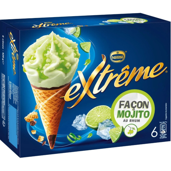 GLACE FACON MOJITO EXTREME NESTLE X6 430G