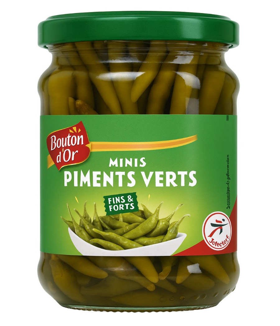 MINI PIMENTS VERTS BOUTON D'OR 270G