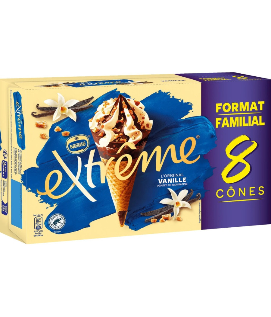 GLACE VANILLE EXTREME NESTLE X8 568G