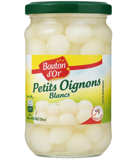 PETITS OIGNONS BLANCS BOUTON D'OR 190G