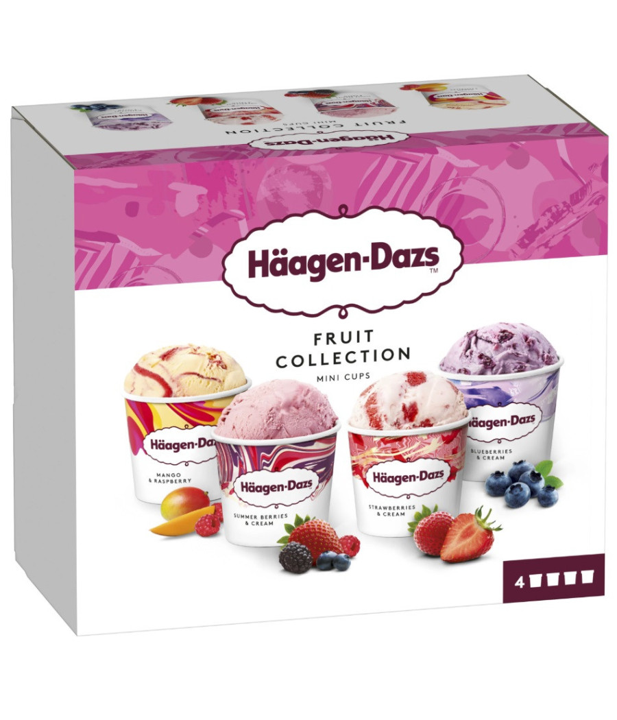 FRUIT COLLECTION 4 POTS, 3 X 81 G + 1 X 83 G 326 G / 380 ML